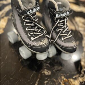 Kids Black Roller Skates